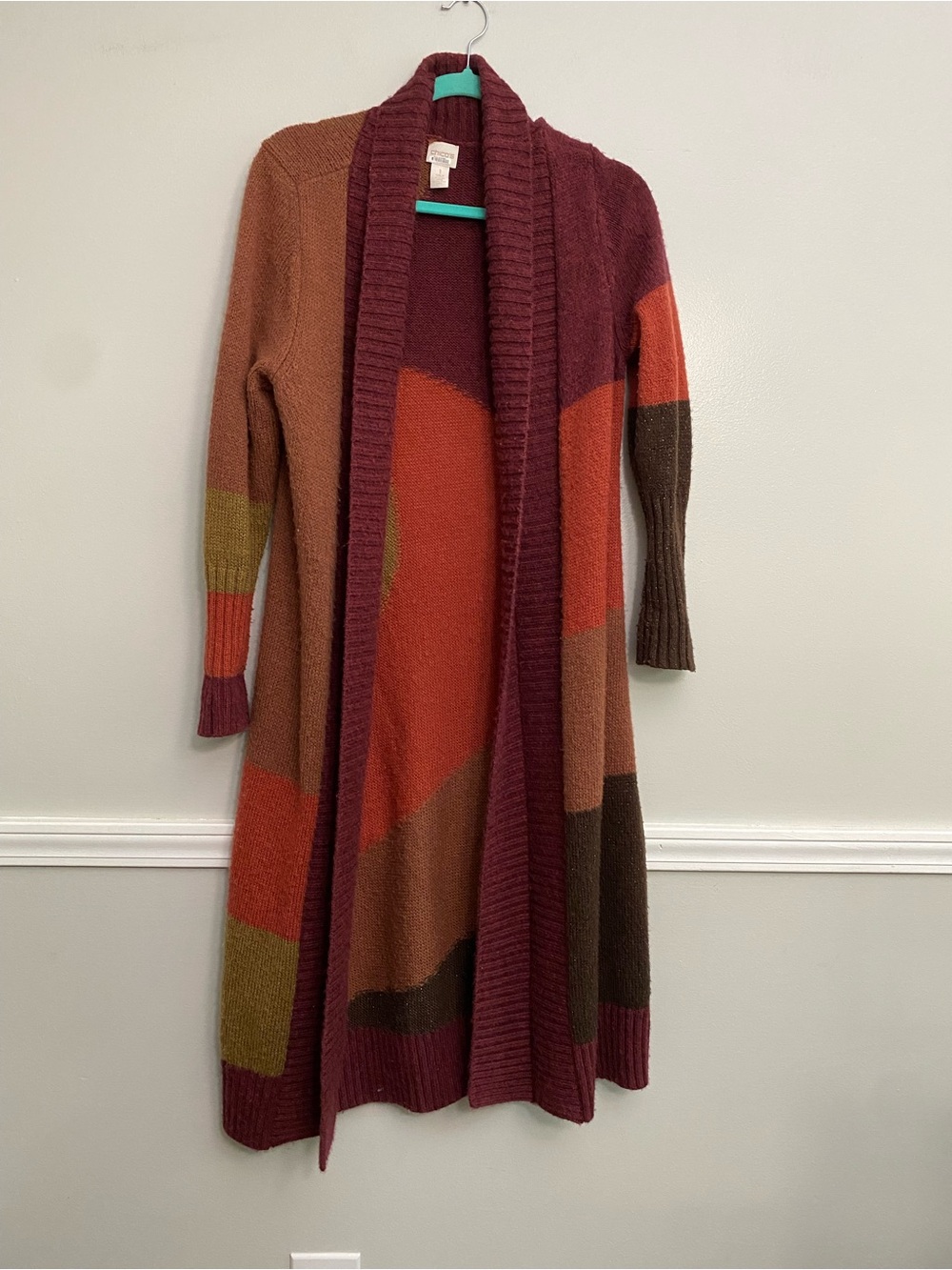 Chico’s Bianca Wool Blend Long Cardigan - M